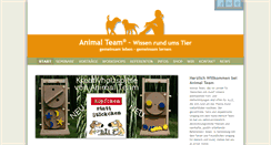 Desktop Screenshot of animal-team.de