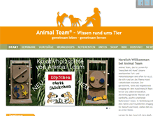 Tablet Screenshot of animal-team.com